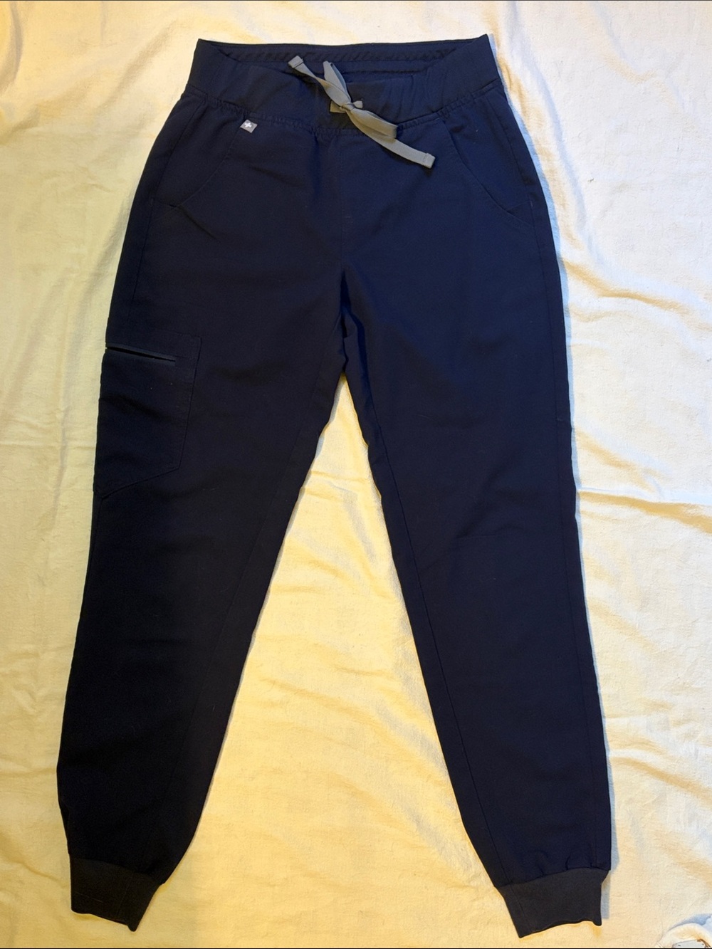 Figs Navy Blue Women's Ankle Jogger Scrubs Pants